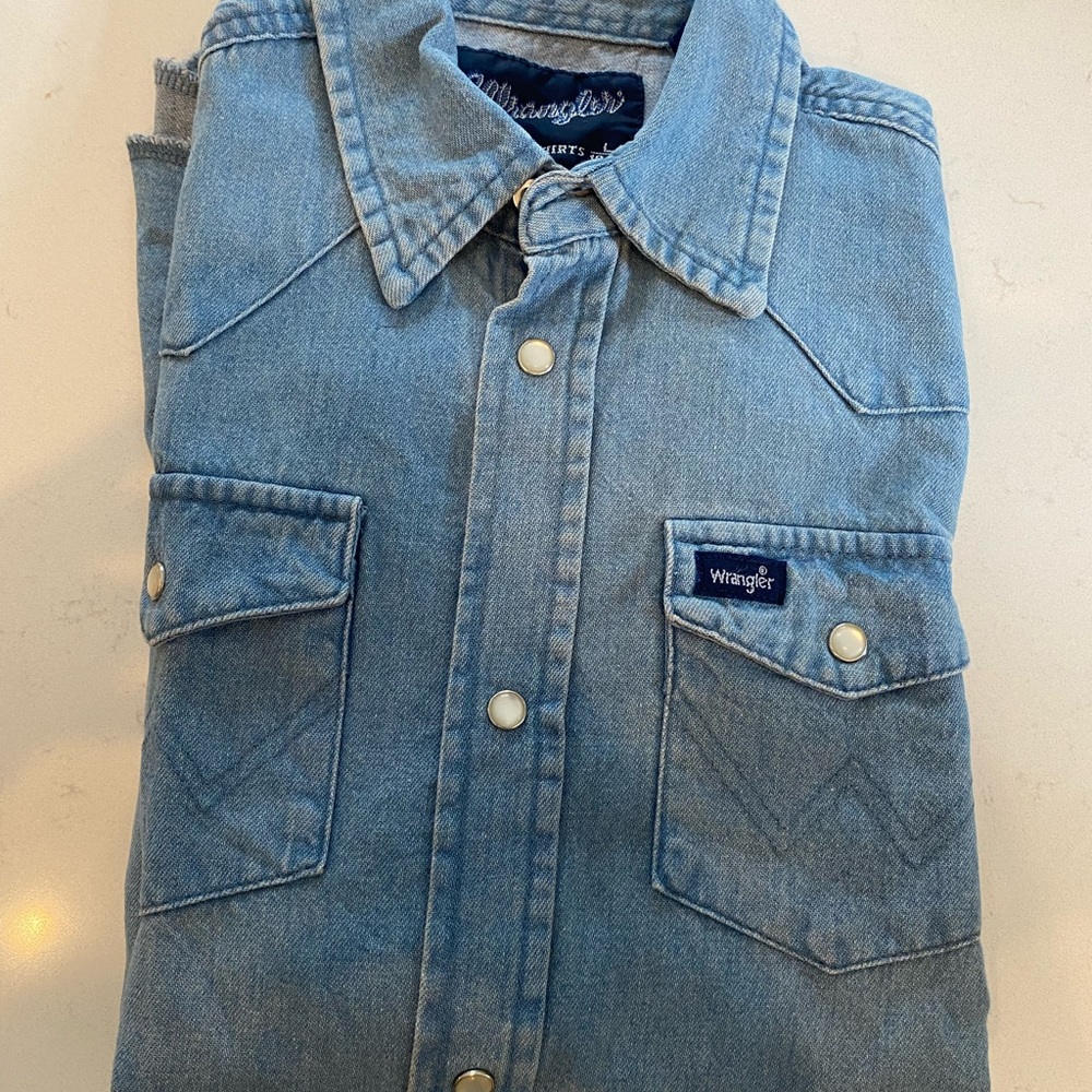 Wranglers boys denim shirt